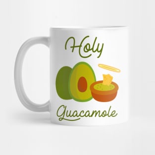 Holy Guacamole Funny Pun Avacado Tee Mug